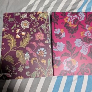 Floral Patterned Notebooks/Journals - Purple and Pink
